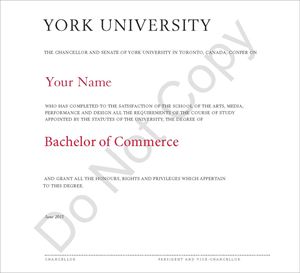Picture of Bachelor of Commerce graduation from BAS